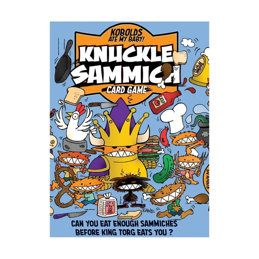 Коробочная игра Knuckle Sammich, Kobolds Ate My Baby! (9th Level Games)
Коробочная игра Knuckle Sammich, Kobolds Ate My Baby! (9th Level Games)