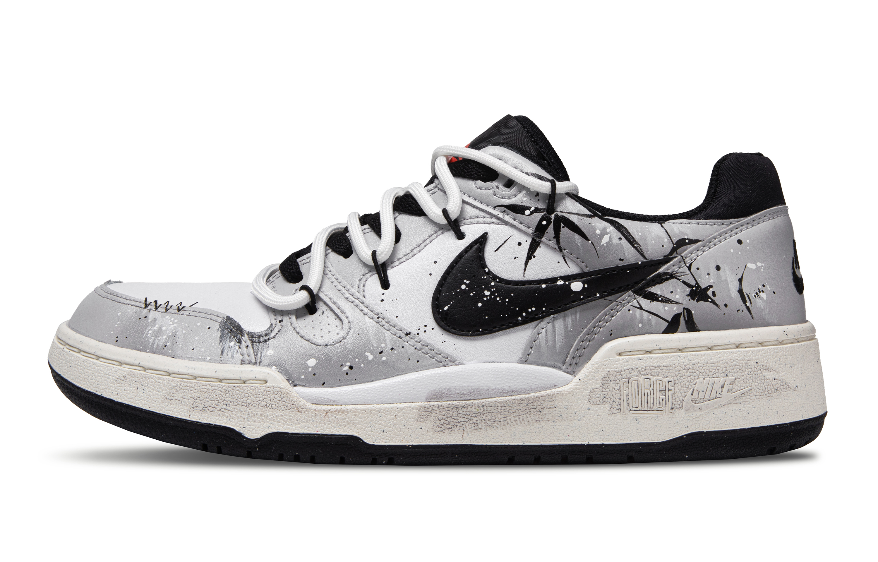 Nike Кроссовки для скейтбординга Full Force Low Top, мужские, серые, белые, черные 
Nike Кроссовки для скейтбординга Full Force Low Top, мужские, серые, белые, черные