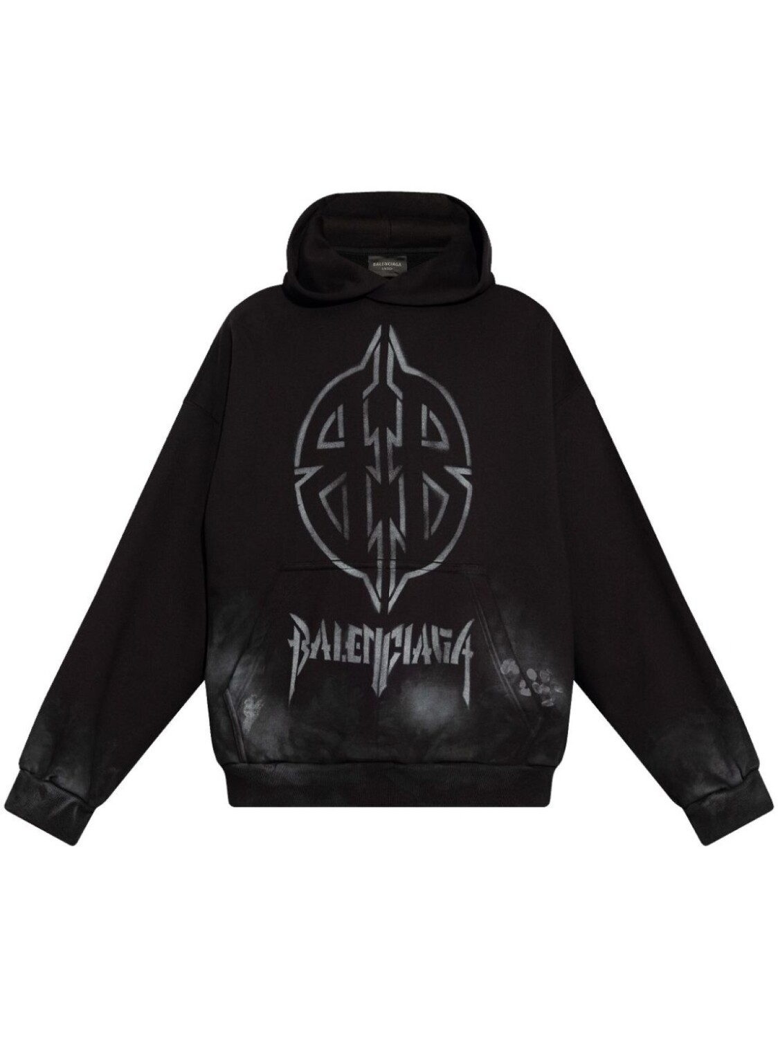 Balenciaga толстовка с капюшоном из хлопка с графическим принтом, черный 
Balenciaga толстовка с капюшоном из хлопка с графическим принтом, черный