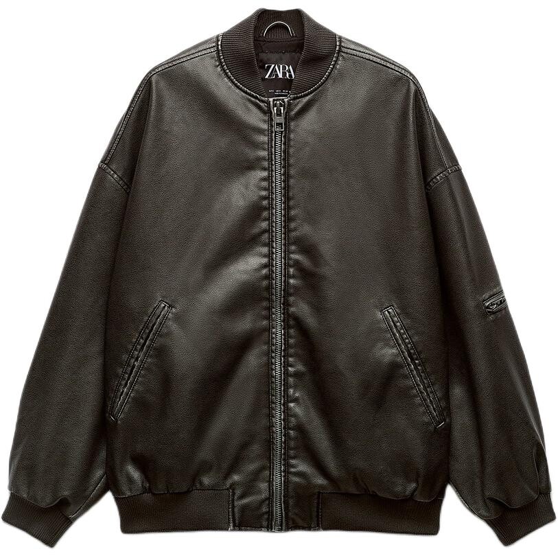 Trf Кожаная Куртка Женская серый Zara
Trf Кожаная Куртка Женская серый Zara