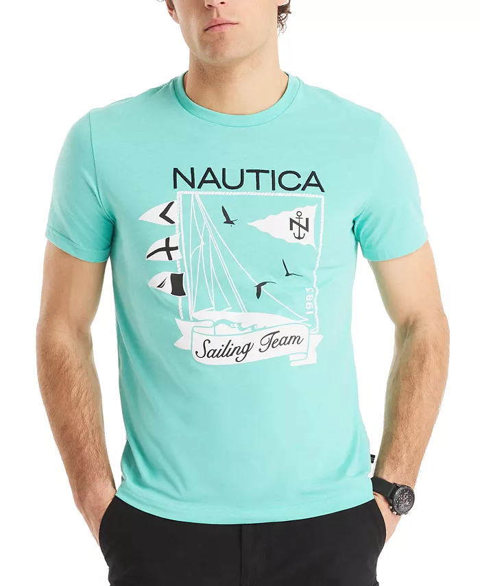 Футболка с принтом Sailing Team Nautica, синий 
Футболка с принтом Sailing Team Nautica, синий