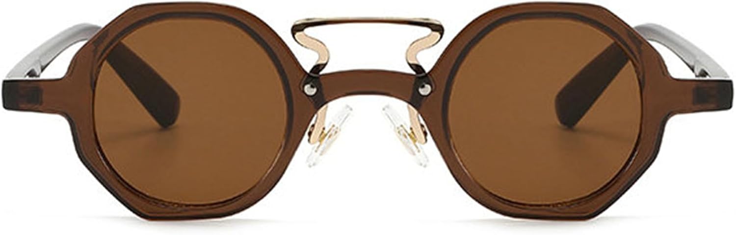 Солнцезащитные очки Willochra Retro Polygon для женщин и мужчин, винтажные маленькие круглые солнцезащитные очки в стиле панк с двойной перемычкой, защита от ультрафиолета UV400, C4
Солнцезащитные очки Willochra Retro Polygon для женщин и мужчин, винтажные маленькие круглые солнцезащитные очки в стиле панк с двойной перемычкой, защита от ультрафиолета UV400, C4