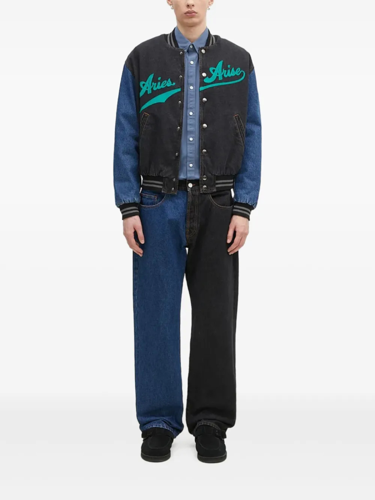 Джинсы с вышитым логотипом Aries, черный
Джинсы с вышитым логотипом Aries, черный