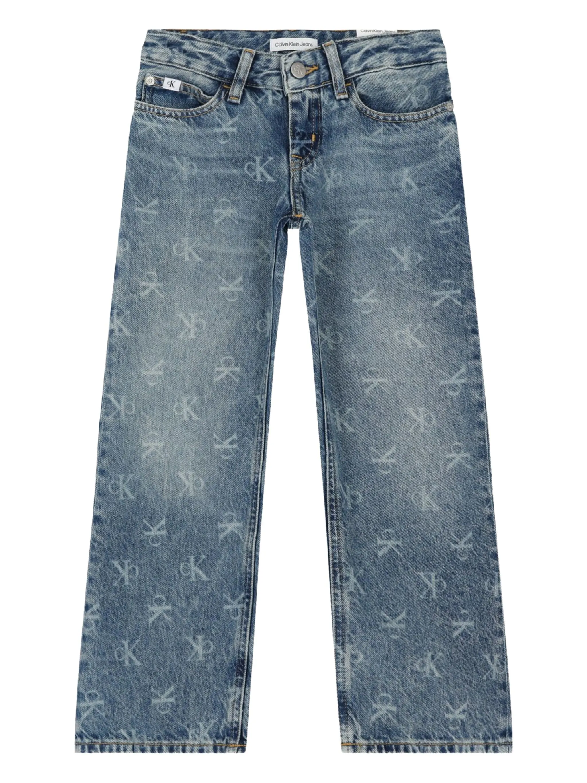 Прямые джинсы с логотипом Calvin Klein Kids, синий
Прямые джинсы с логотипом Calvin Klein Kids, синий