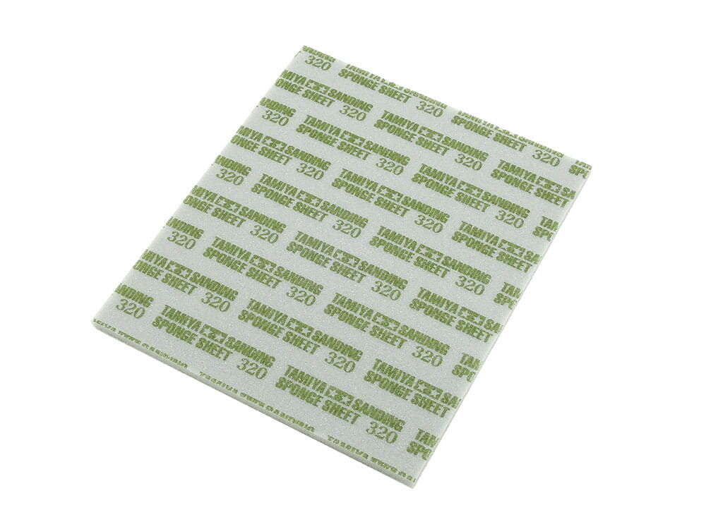 Наждачная бумага 320 Шлифовальная губка Листовая шлифовальная губка Tamiya 87163