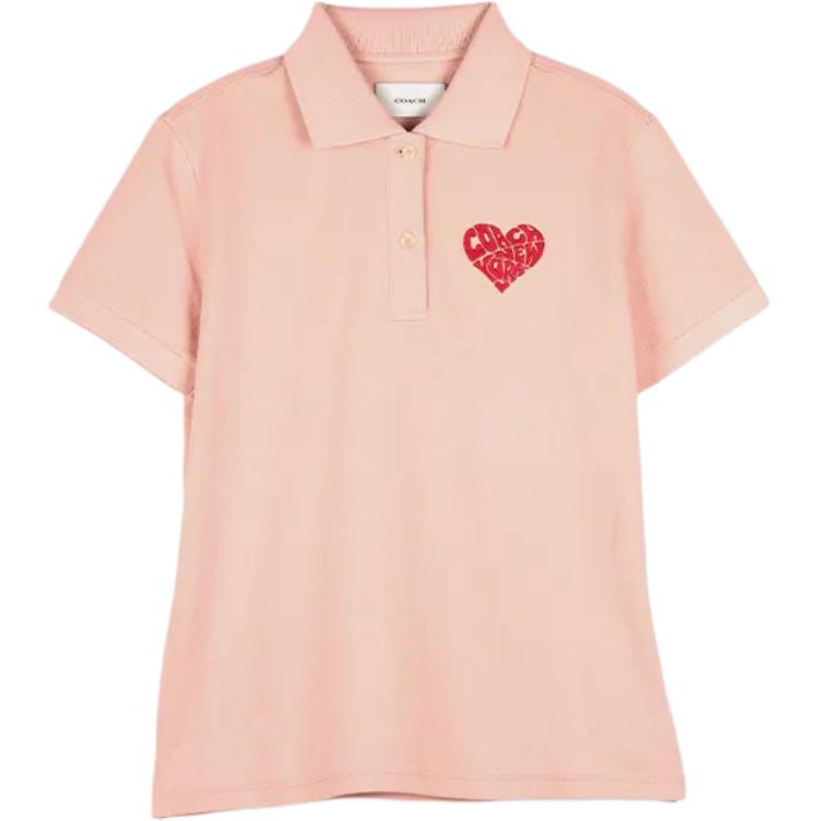 SS24 Футболка поло женская розовая COACH
SS24 Футболка поло женская розовая COACH