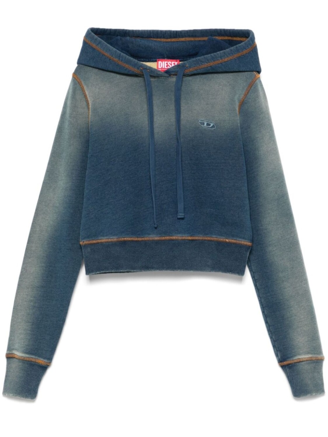 Худи с вышитым логотипом Diesel, синий
Худи с вышитым логотипом Diesel, синий