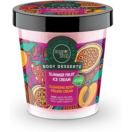 Body Desserts Summer Fruit Ice Cream Очищающий крем-пилинг для тела 450 мл, Organic Shop
Body Desserts Summer Fruit Ice Cream Очищающий крем-пилинг для тела 450 мл, Organic Shop