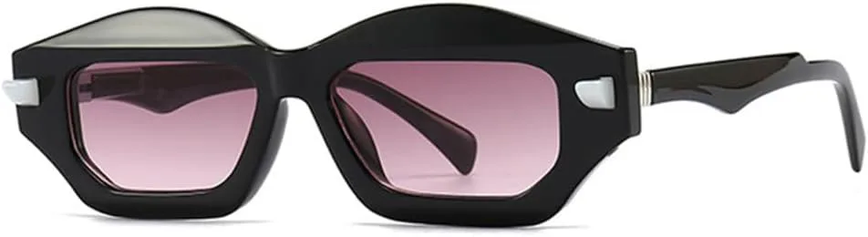 Солнцезащитные очки Polygon Cat Eye для женщин с градиентным покрытием, защита от УФ-излучения UV400, ретро-заклепки для мужчин LANGSER, Black Purple Pink
Солнцезащитные очки Polygon Cat Eye для женщин с градиентным покрытием, защита от УФ-излучения UV400, ретро-заклепки для мужчин LANGSER, Black Purple Pink