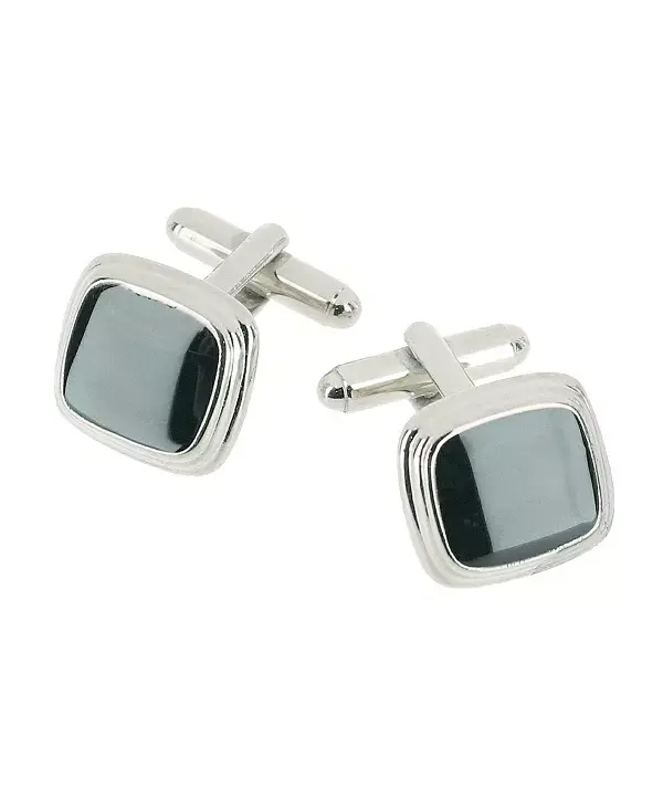 Черные лаковые запонки-подушечки Trafalgar, rhodium
Черные лаковые запонки-подушечки Trafalgar, rhodium