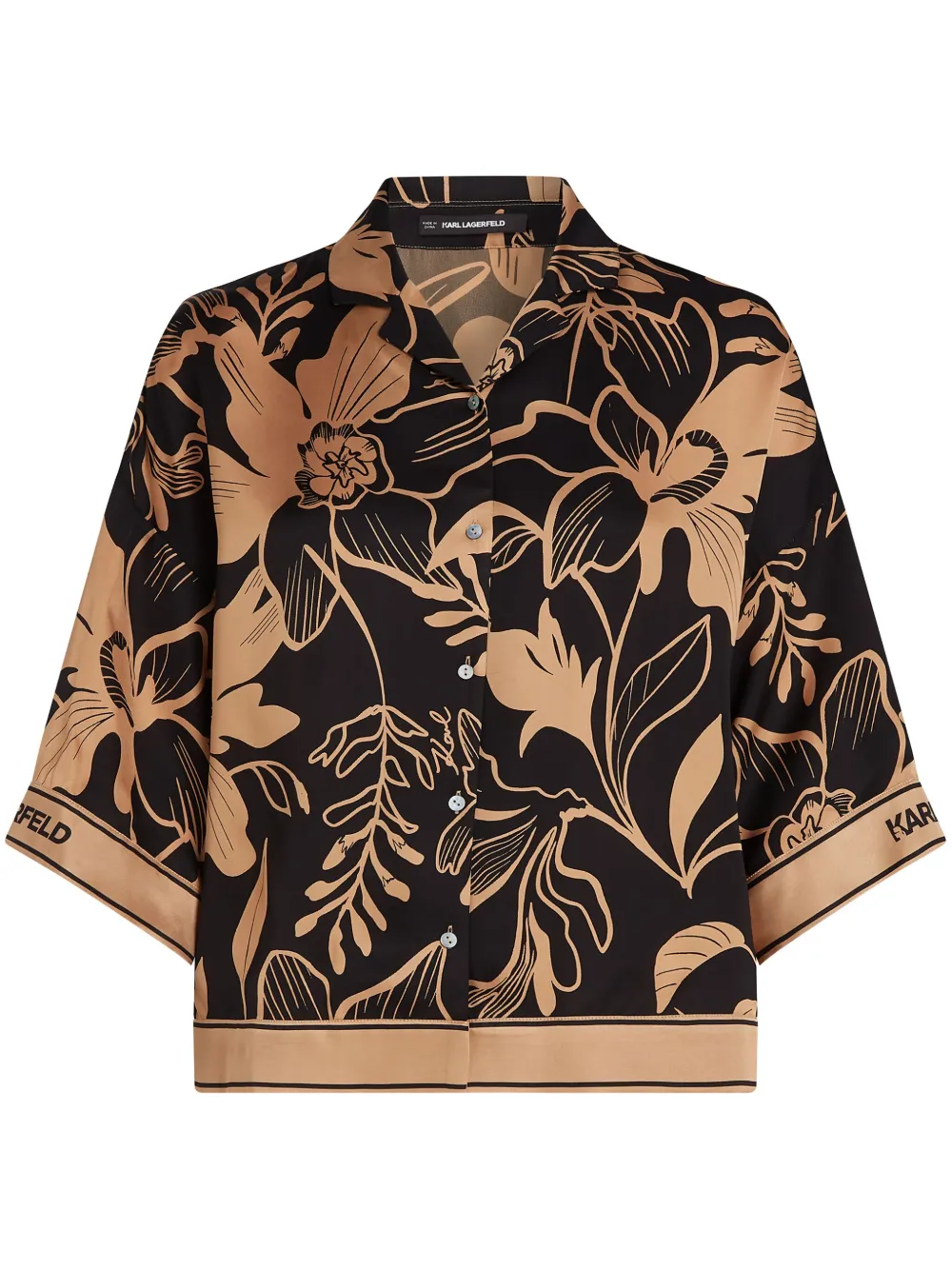 Рубашка с принтом KARL LAGERFELD, черный
Рубашка с принтом KARL LAGERFELD, черный