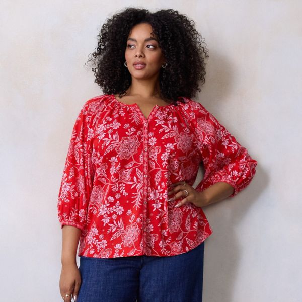 Топ в крестьянском стиле с рукавами реглан и пуговицами спереди большого размера Lc Lauren Conrad, цвет red lizzie blooms
Топ в крестьянском стиле с рукавами реглан и пуговицами спереди большого размера Lc Lauren Conrad, цвет red lizzie blooms