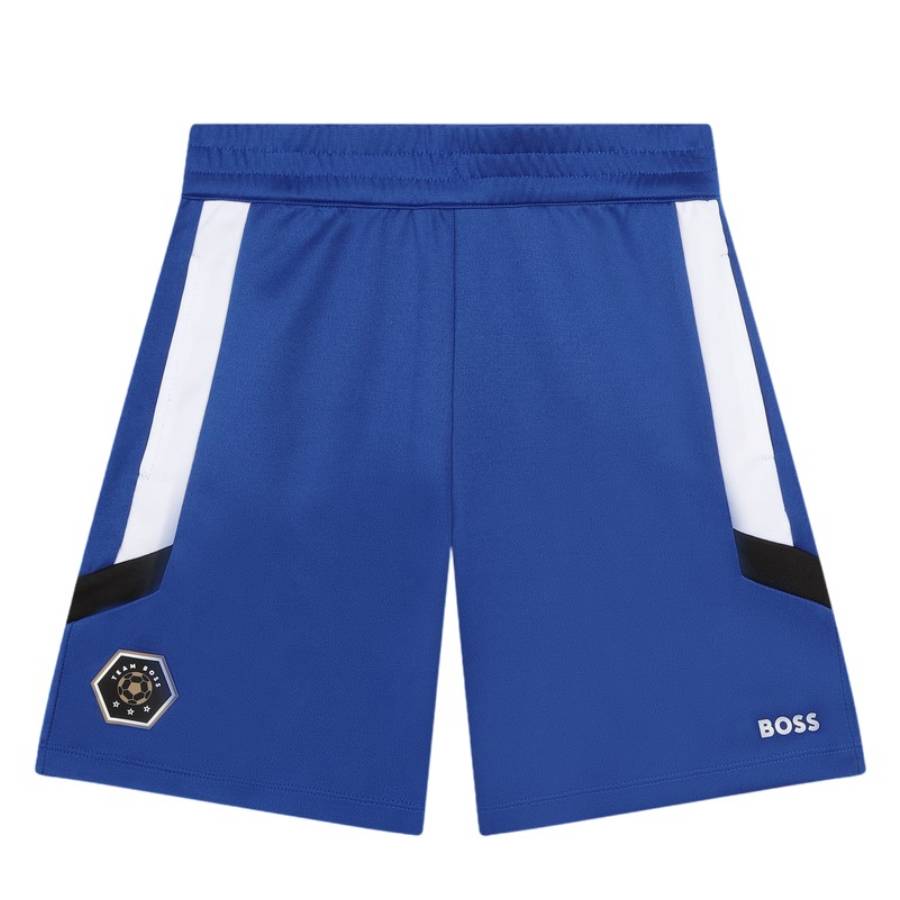 Hugo Boss Мальчики Беговые шорты с фирменной деталью, синий
Hugo Boss Мальчики Беговые шорты с фирменной деталью, синий