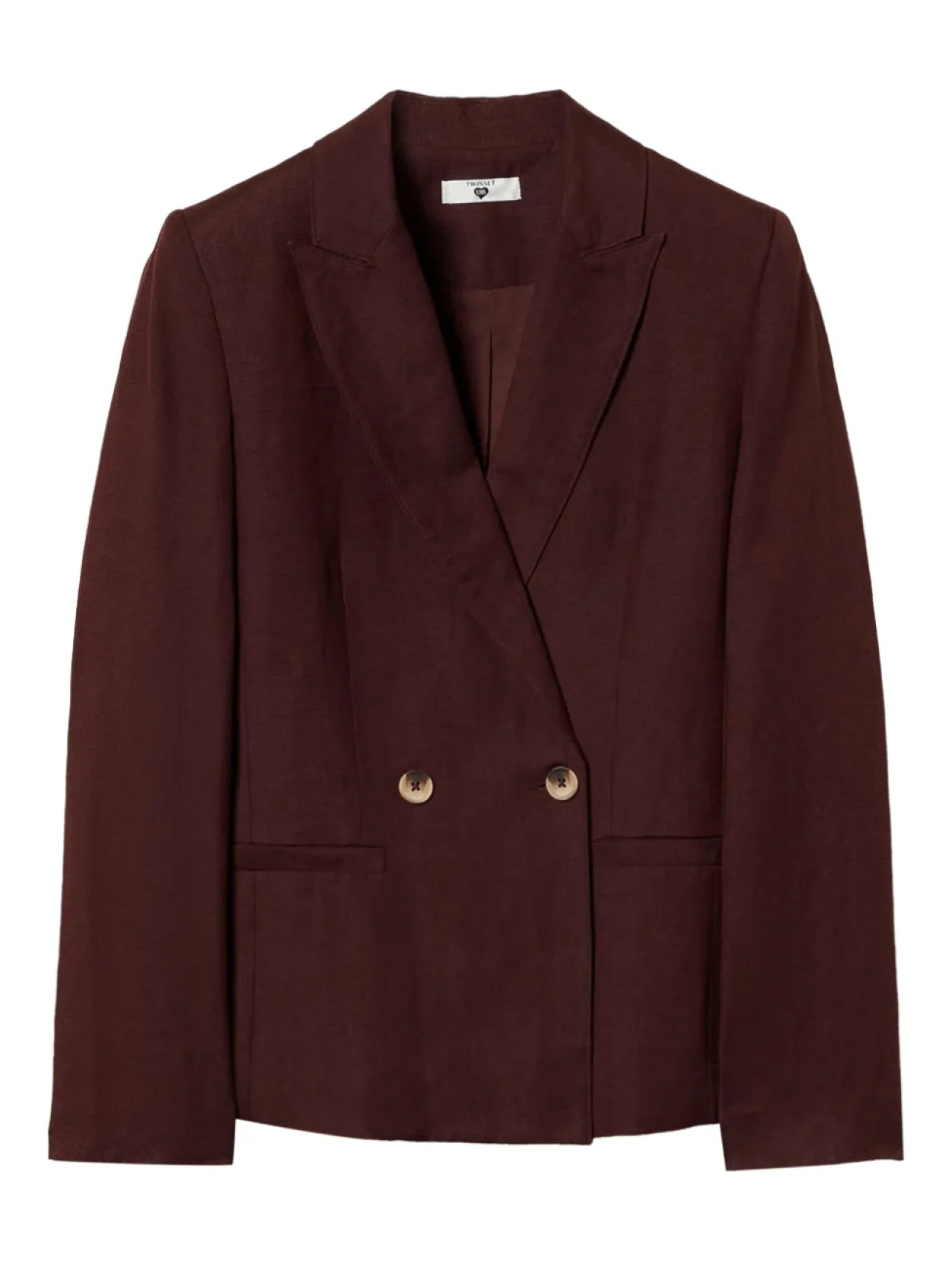 Двубортный блейзер TWINSET, коричневый
Двубортный блейзер TWINSET, коричневый