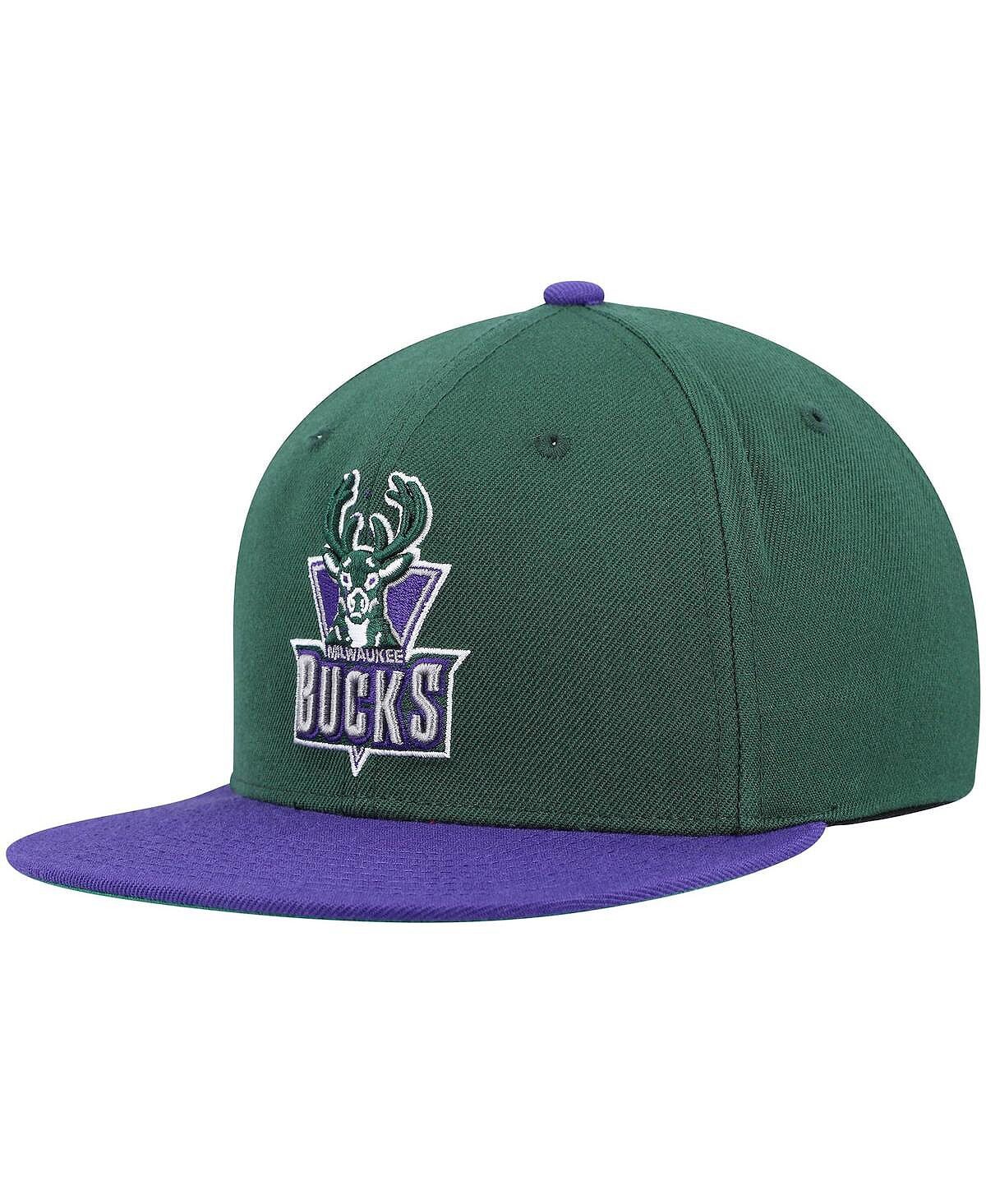 Мужская двухцветная бейсболка Snapback 2.0 зеленого и фиолетового цвета Milwaukee Bucks Hardwood Classics Team Mitchell & Ness
Мужская двухцветная бейсболка Snapback 2.0 зеленого и фиолетового цвета Milwaukee Bucks Hardwood Classics Team Mitchell & Ness