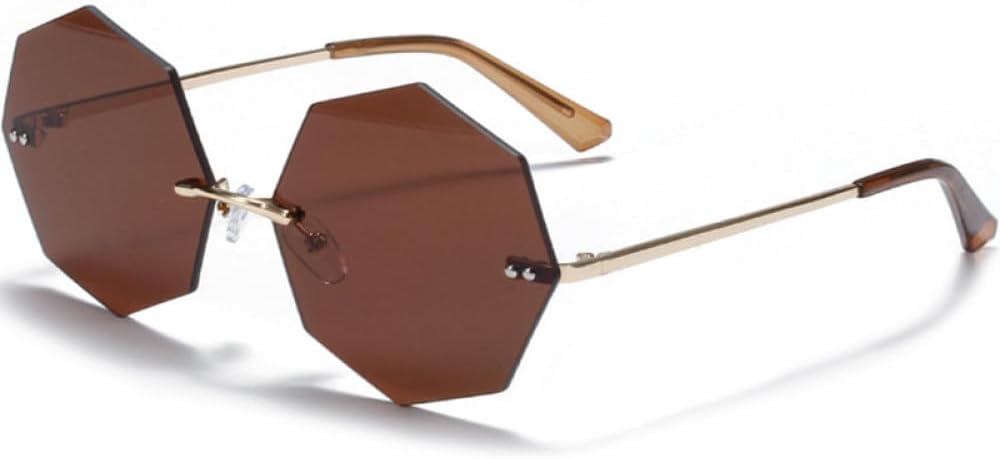 Солнцезащитные очки Polygon без оправы, модные для мужчин и женщин, в стиле ретро, с металлическим покрытием, защита от УФ-излучения UV400, подарки для вечеринок (золотой G15, один размер) LXLHWN, Gold Brown
Солнцезащитные очки Polygon без оправы, модные для мужчин и женщин, в стиле ретро, с металлическим покрытием, защита от УФ-излучения UV400, подарки для вечеринок (золотой G15, один размер) LXLHWN, Gold Brown