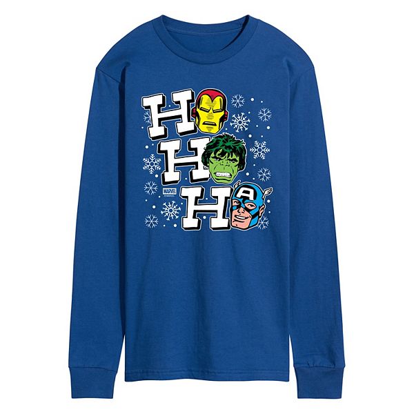 Мужская футболка с длинным рукавом и принтом ho ho ho Marvel, Blue
Мужская футболка с длинным рукавом и принтом ho ho ho Marvel, Blue