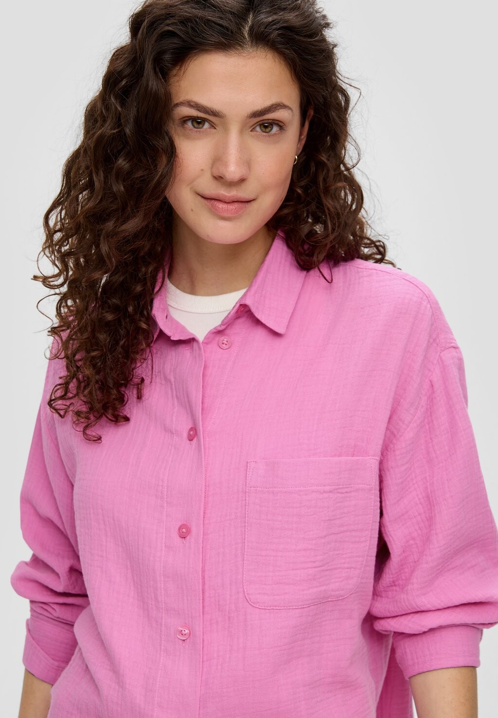 Блузка на пуговицах s.Oliver, коралл 
Блузка на пуговицах s.Oliver, коралл