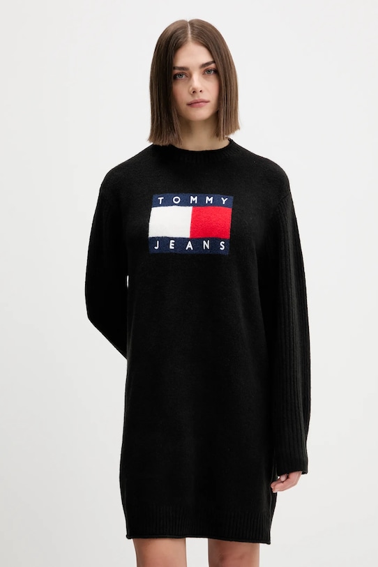 Платье из смесовой шерсти Tommy Jeans, черный
Платье из смесовой шерсти Tommy Jeans, черный