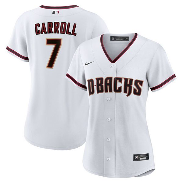 Женская белая реплика домашней футболки Arizona Diamondbacks игрока Корбина Кэрролла Nike, Белый, Женская белая реплика домашней футболки Arizona Diamondbacks игрока Корбина Кэрролла Nike
Женская белая реплика домашней футболки Arizona Diamondbacks игрока Корбина Кэрролла Nike, Белый, Женская белая реплика домашней футболки Arizona Diamondbacks игрока Корбина Кэрролла Nike