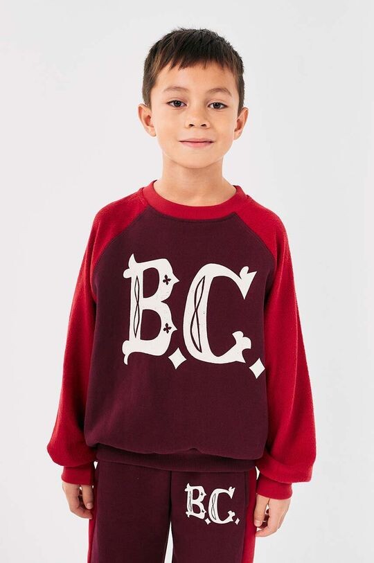 Детская хлопковая толстовка Bobo Choses, бордовый 
Детская хлопковая толстовка Bobo Choses, бордовый