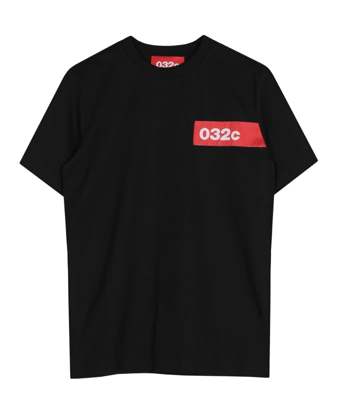 Черная футболка с коротким рукавом из органического хлопка 032C, черный
Черная футболка с коротким рукавом из органического хлопка 032C, черный