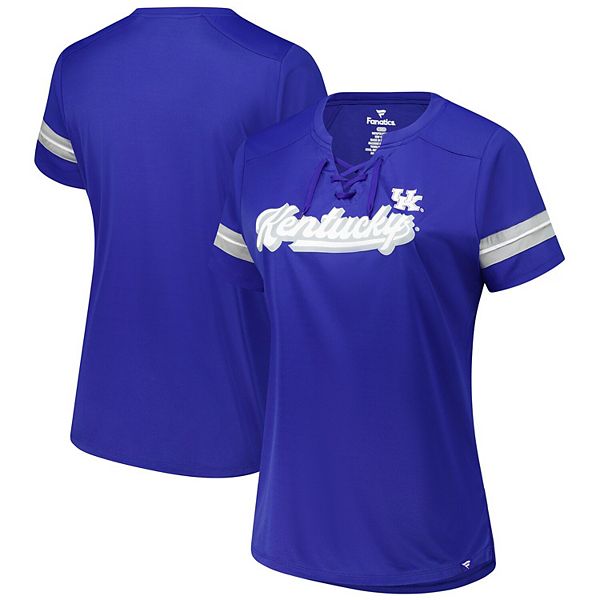 Женская футболка Overtime Readiness с кружевной шнуровкой plus size royal kentucky wildcats Fanatics
Женская футболка Overtime Readiness с кружевной шнуровкой plus size royal kentucky wildcats Fanatics