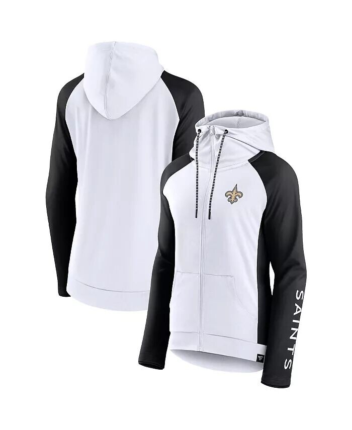 Женская бело-черная толстовка с молнией во всю длину New Orleans Saints End Round реглан Fanatics
Женская бело-черная толстовка с молнией во всю длину New Orleans Saints End Round реглан Fanatics