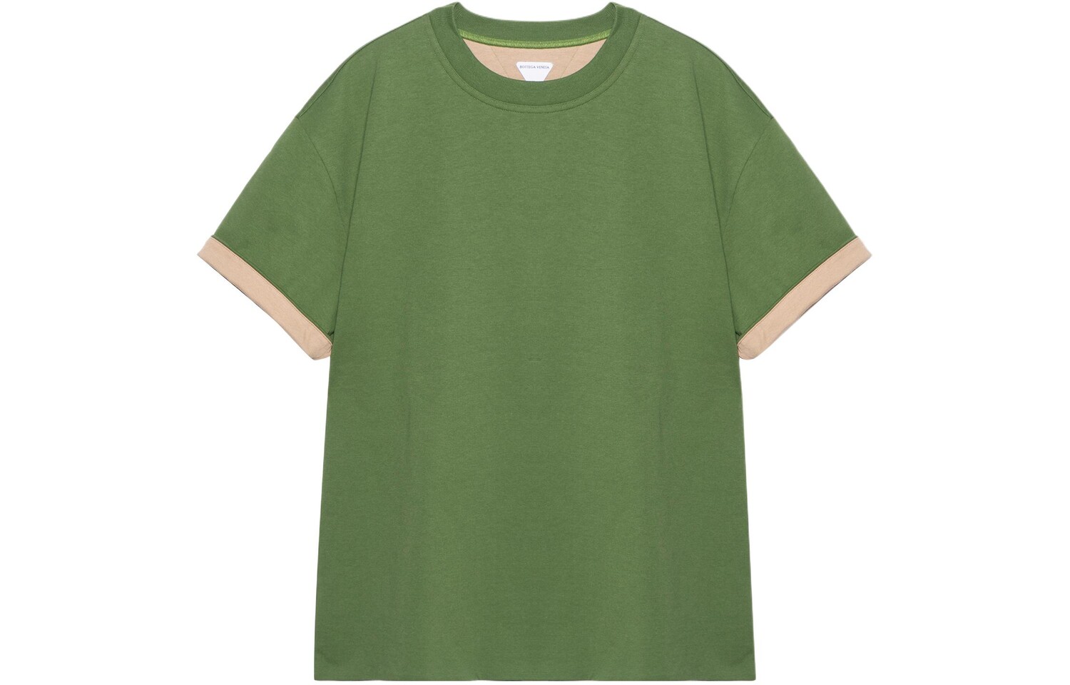 Футболка свободного кроя из двухслойного хлопкового джерси Bottega Veneta, зеленый
Футболка свободного кроя из двухслойного хлопкового джерси Bottega Veneta, зеленый