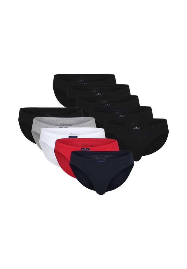 Упаковка из 10 трусов - мини-трусы базовые однотонные Tom Tailor, мультиколор
Упаковка из 10 трусов - мини-трусы базовые однотонные Tom Tailor, мультиколор