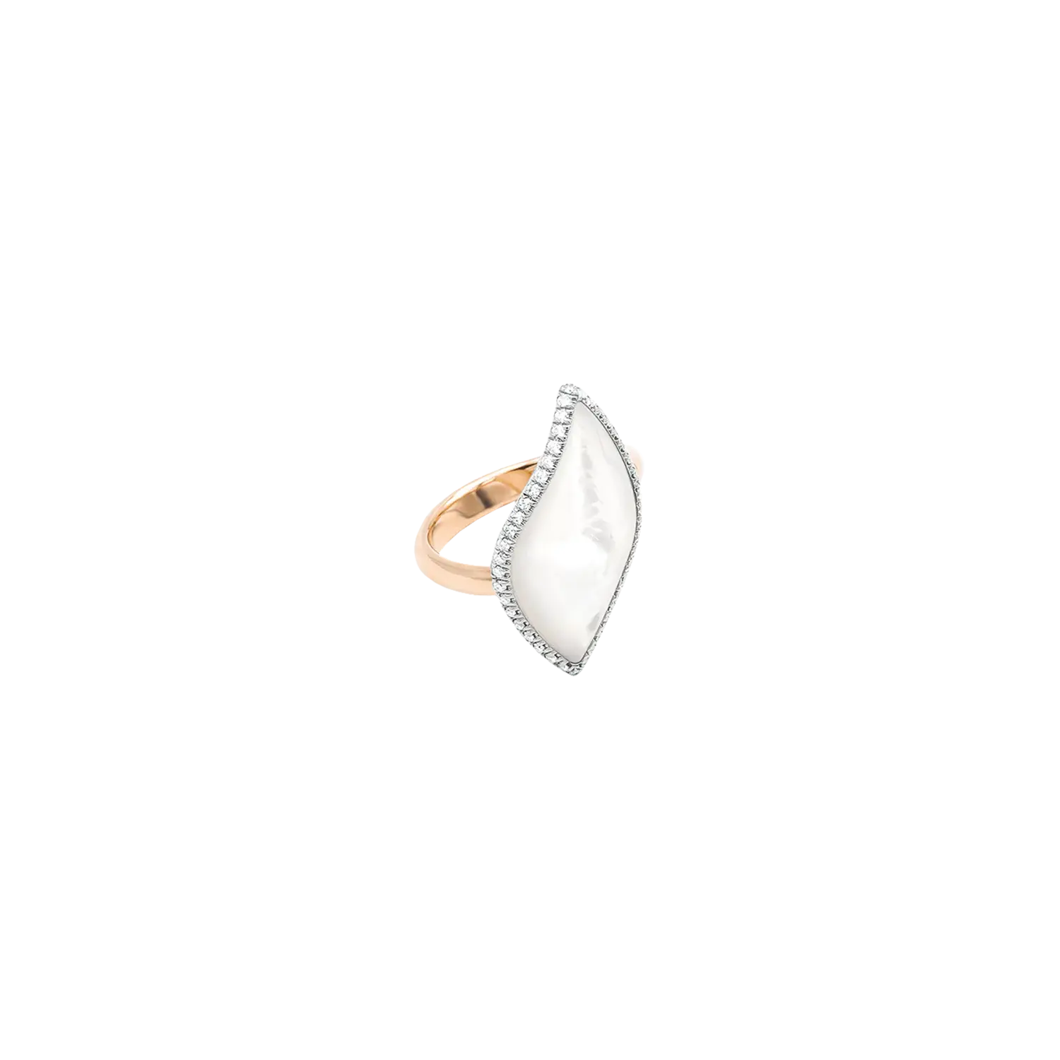 Кольцо Mattioli Navettes из розового золота с бриллиантами и перламутром
Кольцо Mattioli Navettes из розового золота с бриллиантами и перламутром