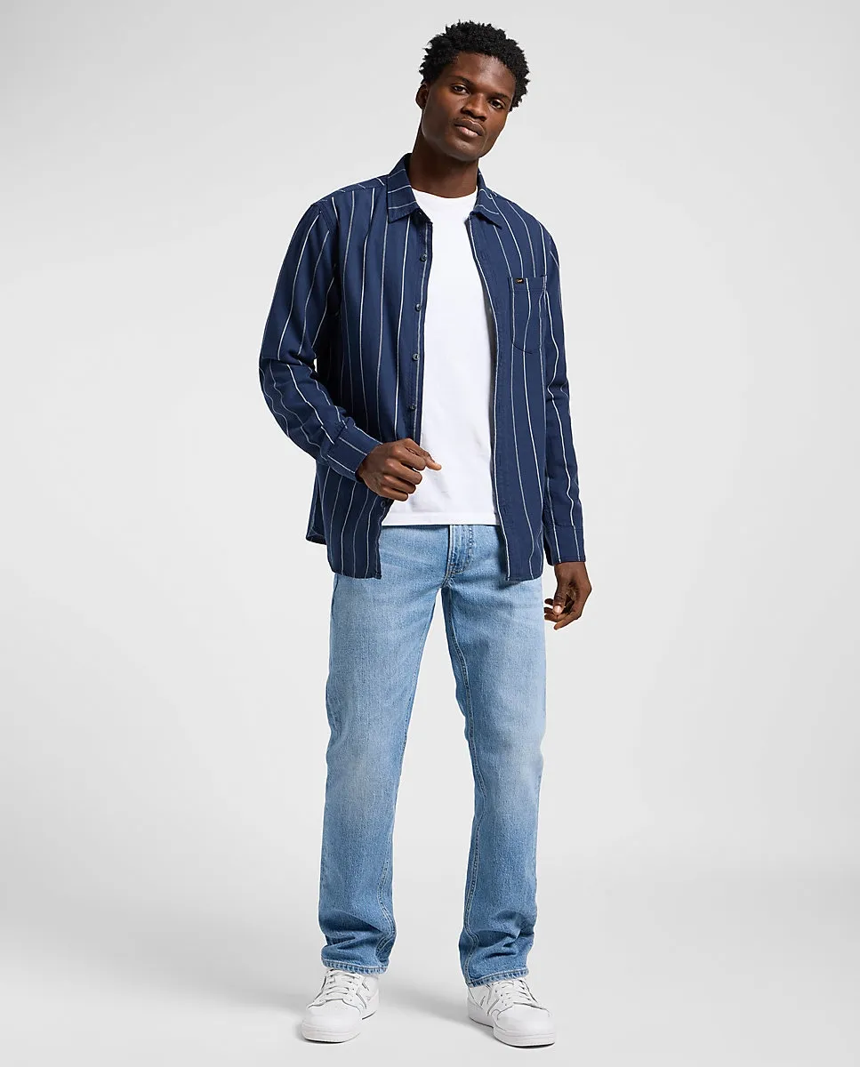 Джинсы Daren мужские прямого кроя синего цвета Lee, голубой
Джинсы Daren мужские прямого кроя синего цвета Lee, голубой