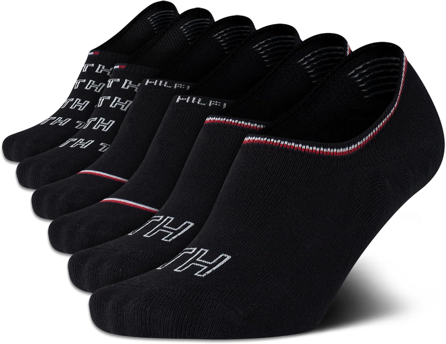 Женские носки-невидимки Tommy Hilfiger - 6 пар носков из хлопковой смеси для женщин - ультракороткие вкладыши для лоферов и кроссовок, All Black
Женские носки-невидимки Tommy Hilfiger - 6 пар носков из хлопковой смеси для женщин - ультракороткие вкладыши для лоферов и кроссовок, All Black
