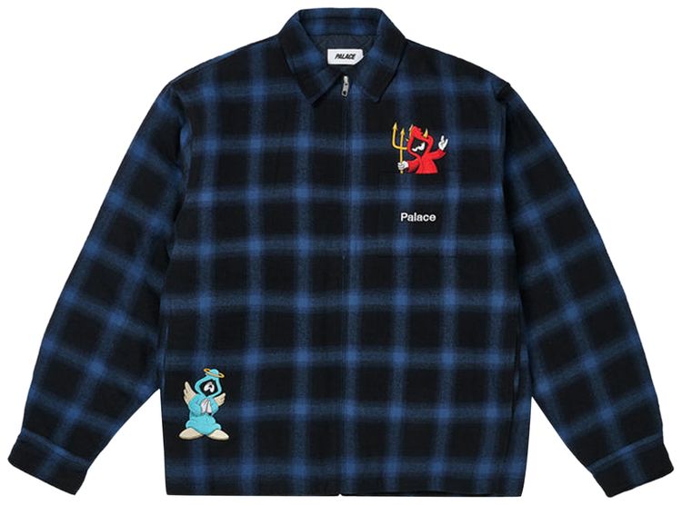 Рубашка на молнии Palace, темно-синяя
Рубашка на молнии Palace, темно-синяя