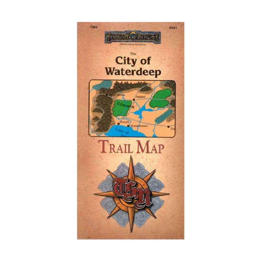 City of Waterdeep Trail Map, Forgotten Realms - World Books, мягкая обложка
City of Waterdeep Trail Map, Forgotten Realms - World Books, мягкая обложка