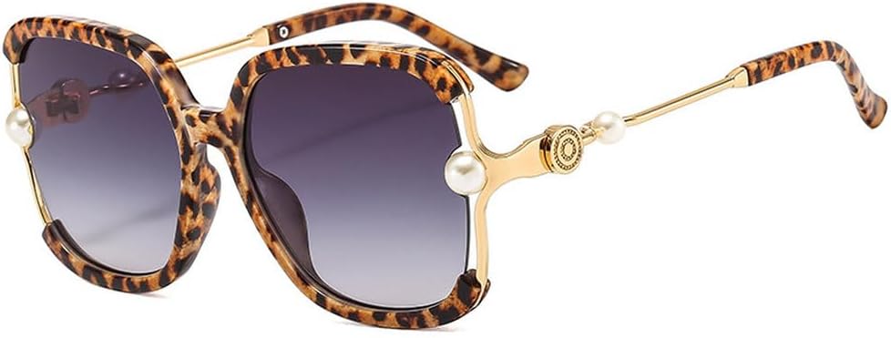 Роскошные солнцезащитные очки в крупной оправе для женщин, модные винтажные, для путешествий, с жемчужным блеском, большие солнцезащитные очки для женщин HVTVTLA, Leopard Gray
Роскошные солнцезащитные очки в крупной оправе для женщин, модные винтажные, для путешествий, с жемчужным блеском, большие солнцезащитные очки для женщин HVTVTLA, Leopard Gray