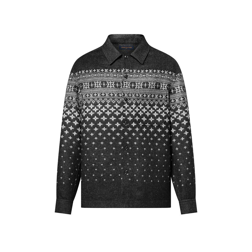 Двухсторонняя жаккардовая рубашка из смеси шелка, кашемира и шерсти Louis Vuitton, черный
Двухсторонняя жаккардовая рубашка из смеси шелка, кашемира и шерсти Louis Vuitton, черный
