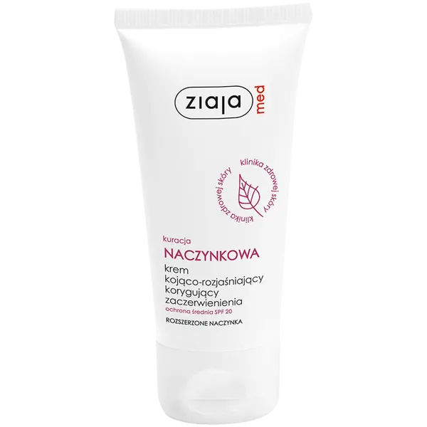 Успокаивающий, осветляющий и корректирующий покраснения крем с spf20 для лица, 20 мл Ziaja Med Kuracja naczynkowa
Успокаивающий, осветляющий и корректирующий покраснения крем с spf20 для лица, 20 мл Ziaja Med Kuracja naczynkowa