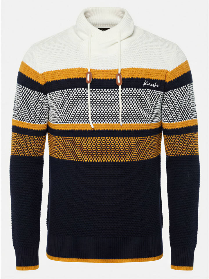 KOROSHI Футболка из хлопка в полоску с высоким воротником белого цвета, Белый, KOROSHI Футболка из хлопка в полоску с высоким воротником белого цвета
KOROSHI Футболка из хлопка в полоску с высоким воротником белого цвета, Белый, KOROSHI Футболка из хлопка в полоску с высоким воротником белого цвета