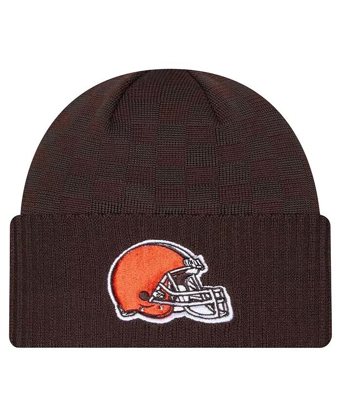 Мужская коричневая шапка Cleveland Browns с манжетами в клетку New Era
Мужская коричневая шапка Cleveland Browns с манжетами в клетку New Era