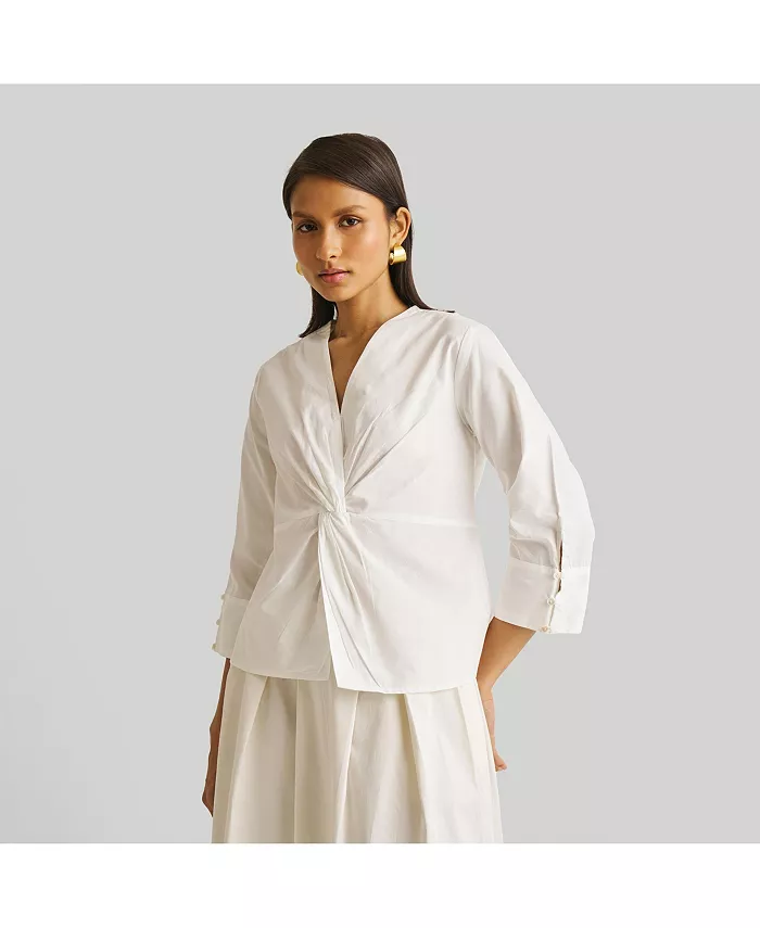 Женский топ с перекруткой спереди Reistor, белый
Женский топ с перекруткой спереди Reistor, белый