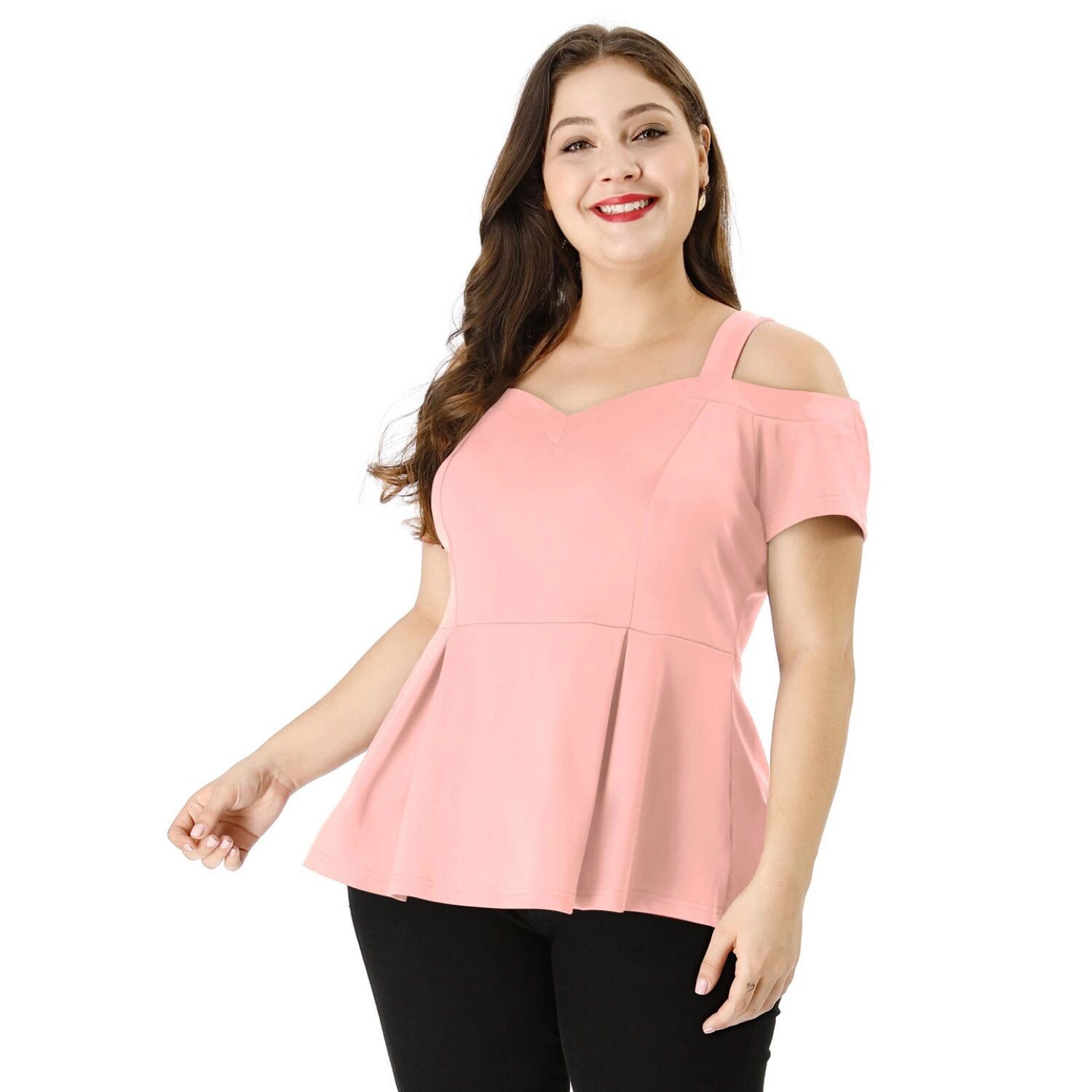 Женская летняя модная блузка Babydoll больших размеров с открытыми плечами Agnes Orinda, черный
Женская летняя модная блузка Babydoll больших размеров с открытыми плечами Agnes Orinda, черный