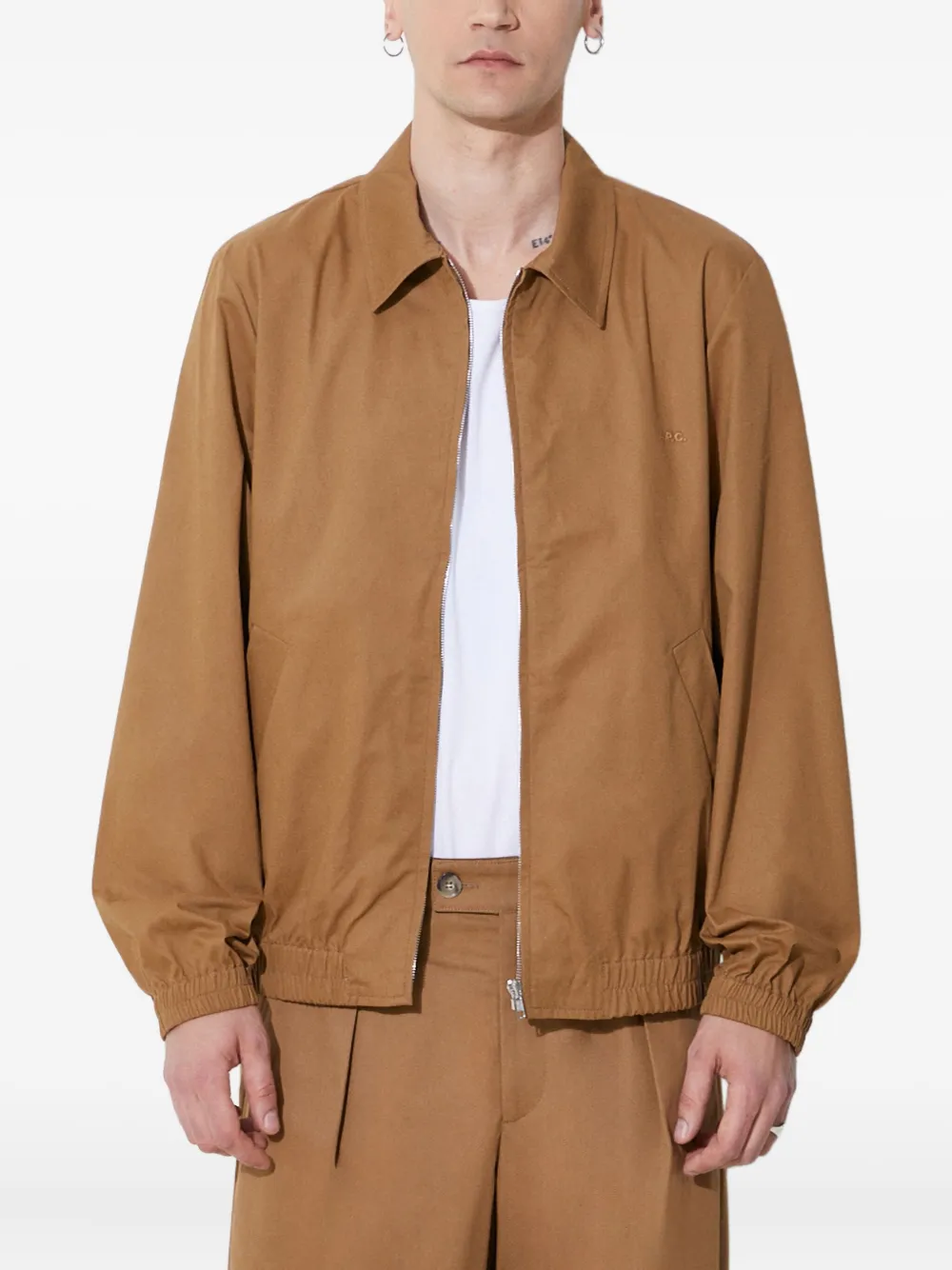 Куртка на молнии с эластичными манжетами A.P.C., коричневый
Куртка на молнии с эластичными манжетами A.P.C., коричневый