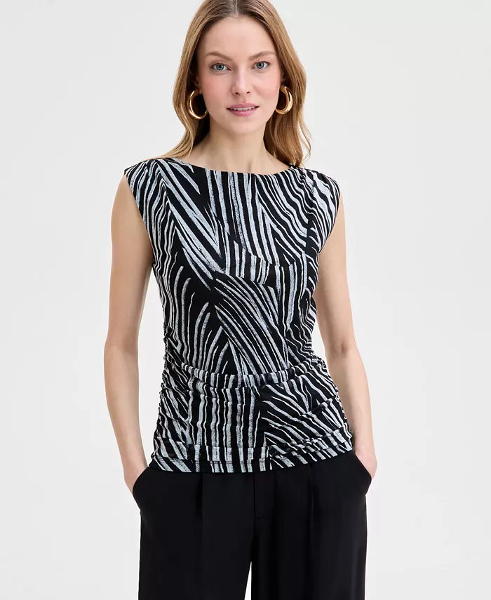 Женский топ без рукавов с принтом I.N.C. International Concepts, черный
Женский топ без рукавов с принтом I.N.C. International Concepts, черный