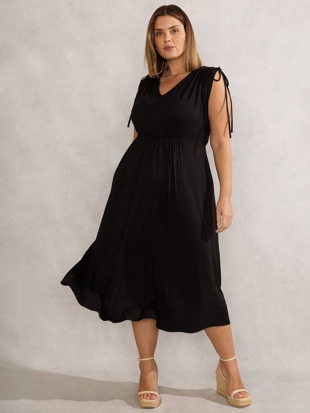 Платье с деталями джерси и шнурком Live Unlimited, Black
Платье с деталями джерси и шнурком Live Unlimited, Black