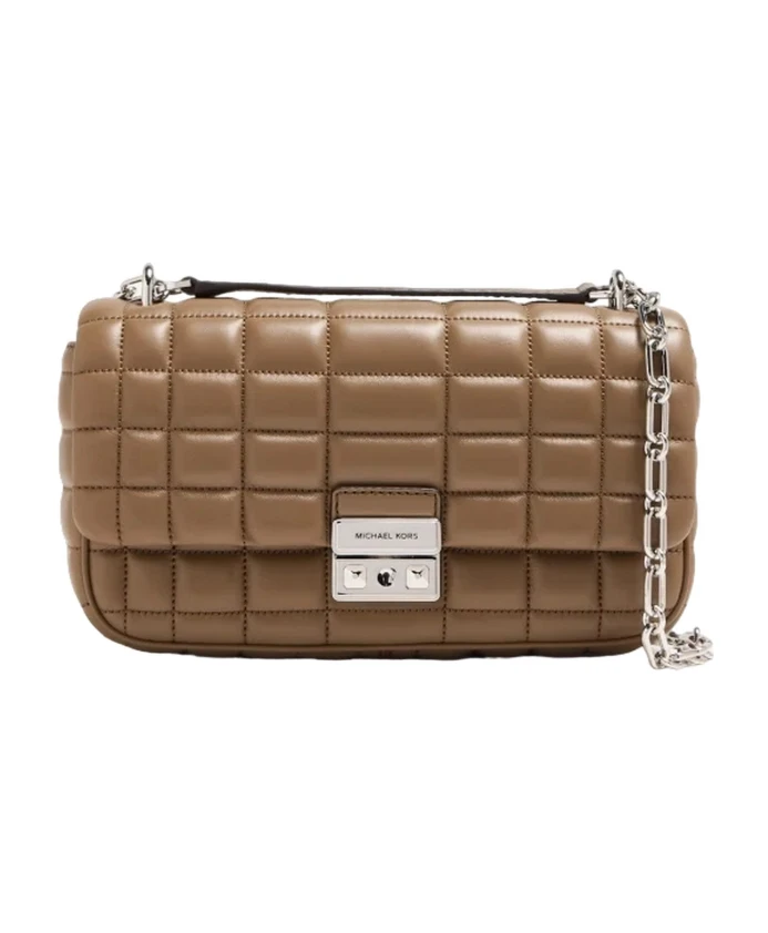 Кожаная сумка через плечо Michael Kors, бежевый
Кожаная сумка через плечо Michael Kors, бежевый