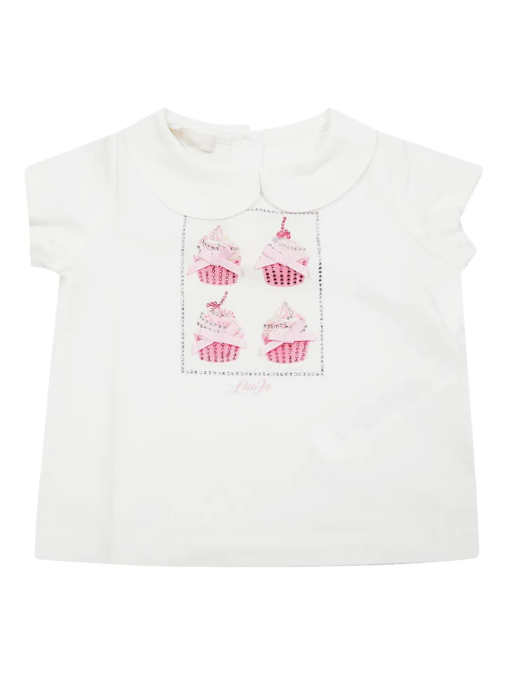 Декорированная футболка с воротником Питер Пэн Liu Jo Kids, белый
Декорированная футболка с воротником Питер Пэн Liu Jo Kids, белый