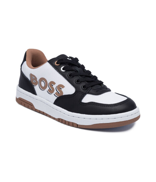 Кроссовки детские Boss Kidswear с добавлением кожи, белый
Кроссовки детские Boss Kidswear с добавлением кожи, белый