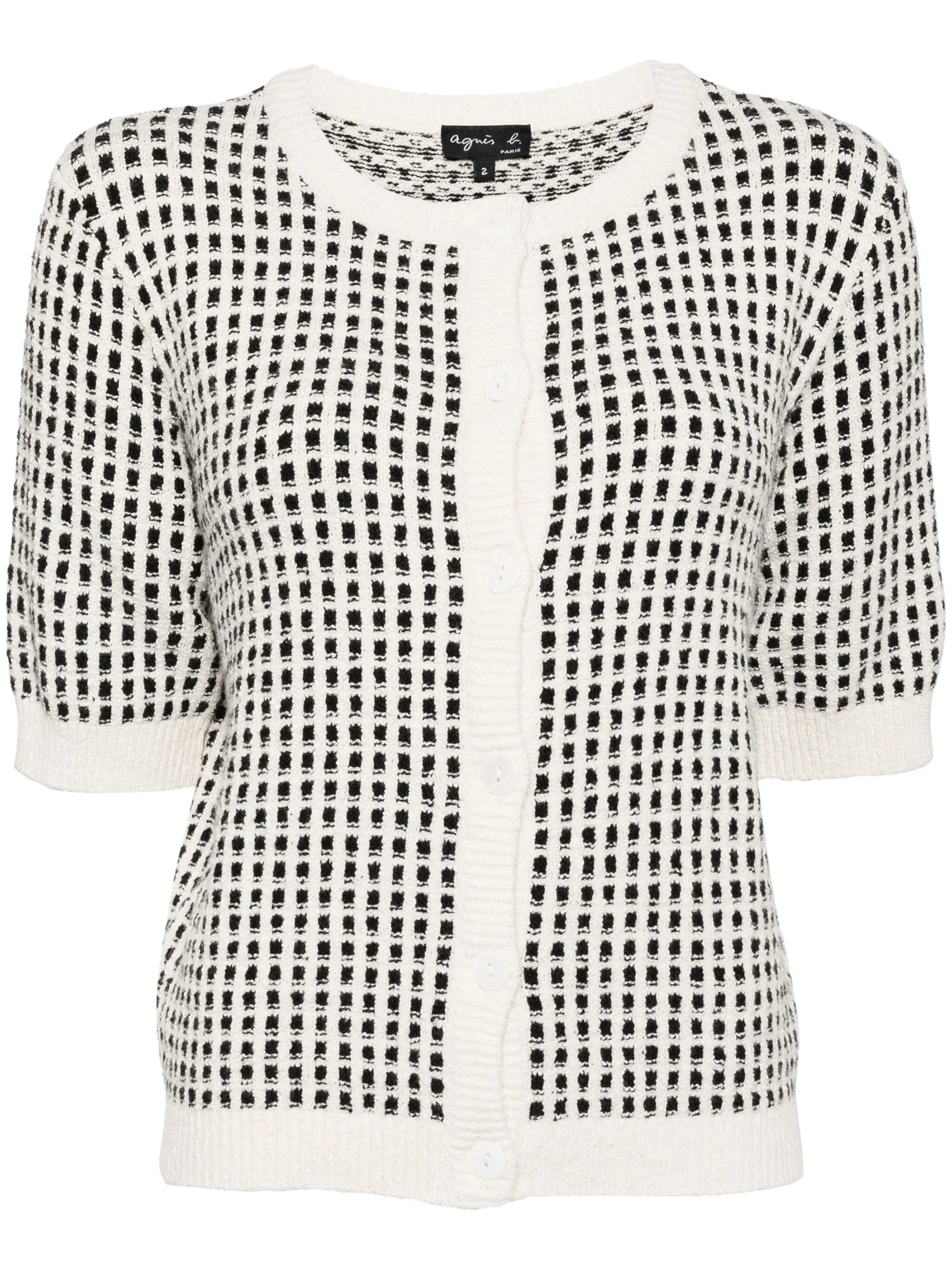 Жаккардовый кардиган Poupette Agnès B., белый
Жаккардовый кардиган Poupette Agnès B., белый