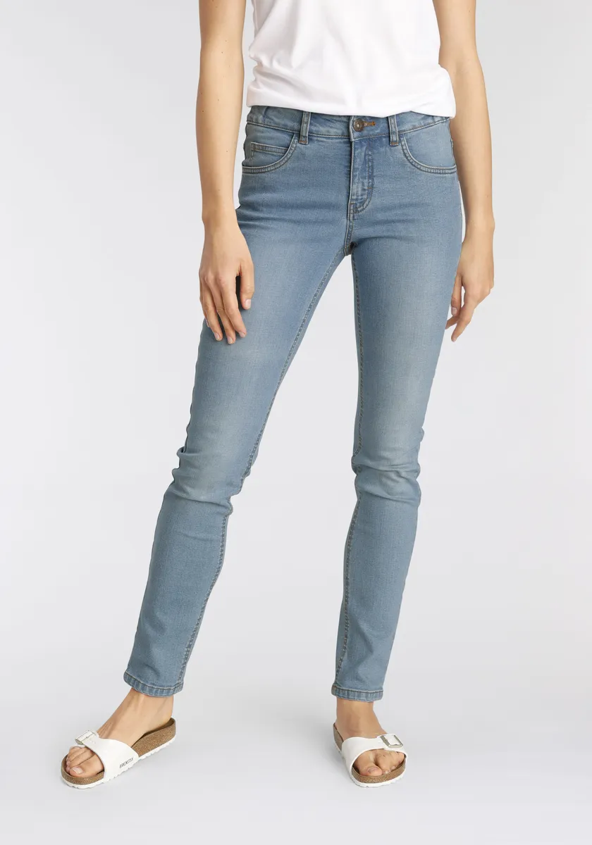 Джинсы узкого кроя Arizona "пояс с эластичной боковой вставкой", завышенная талия, цвет Bleached
Джинсы узкого кроя Arizona "пояс с эластичной боковой вставкой", завышенная талия, цвет Bleached